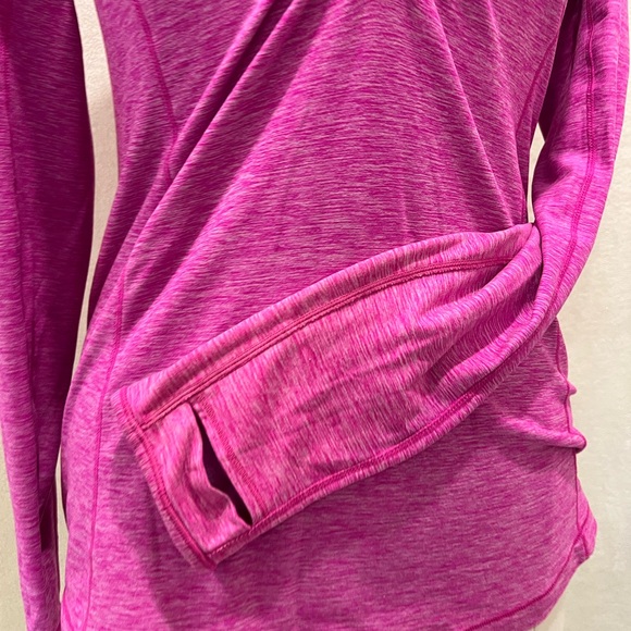 New Balance Impact Fuchsia Long Sleeve Top - Picture 5 of 7